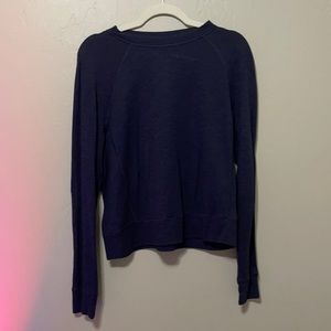 Lululemon blue crop long sleeve thin sweatshirt